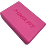 Блок для йоги и фитнеса UNIX FIT (200 г) 23 х 15 х 7 см, 1 шт, розовый YBU200GPK
